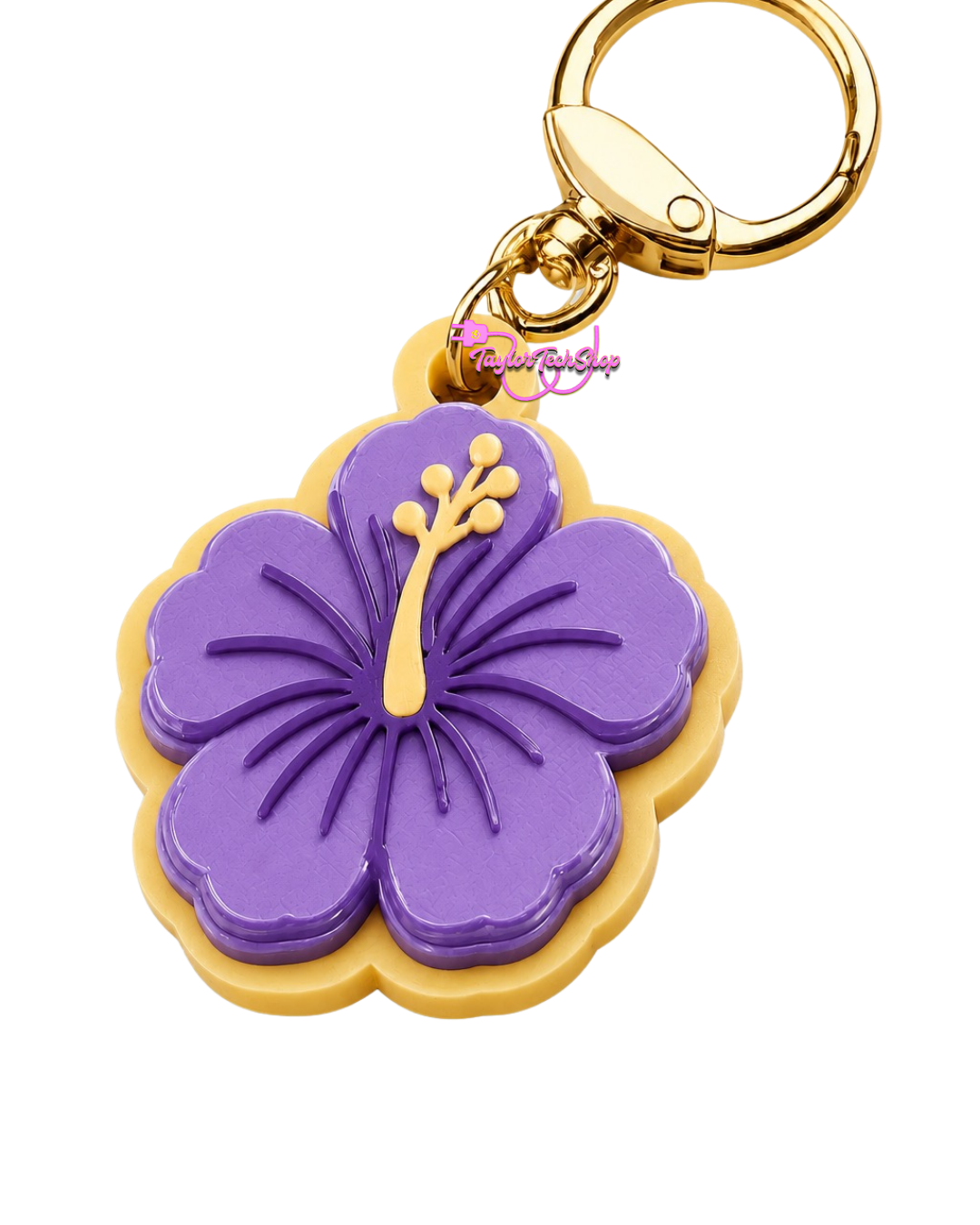 Hibiscus Keychain