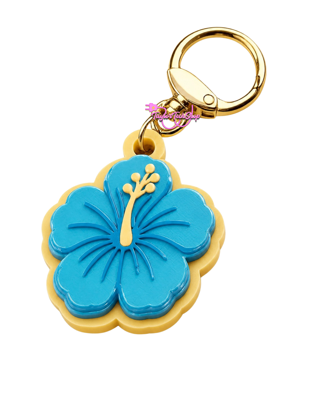 Hibiscus Keychain