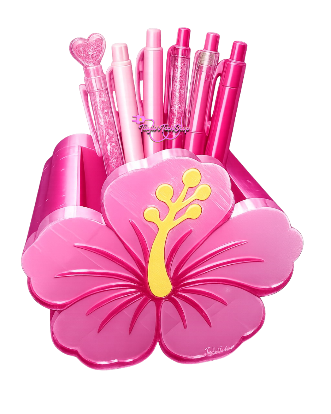 Hibiscus Pen Holder