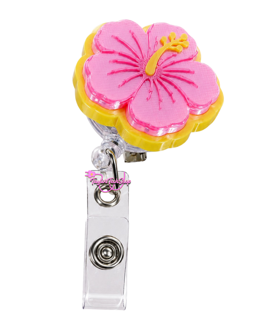 Hibiscus Badge Reel
