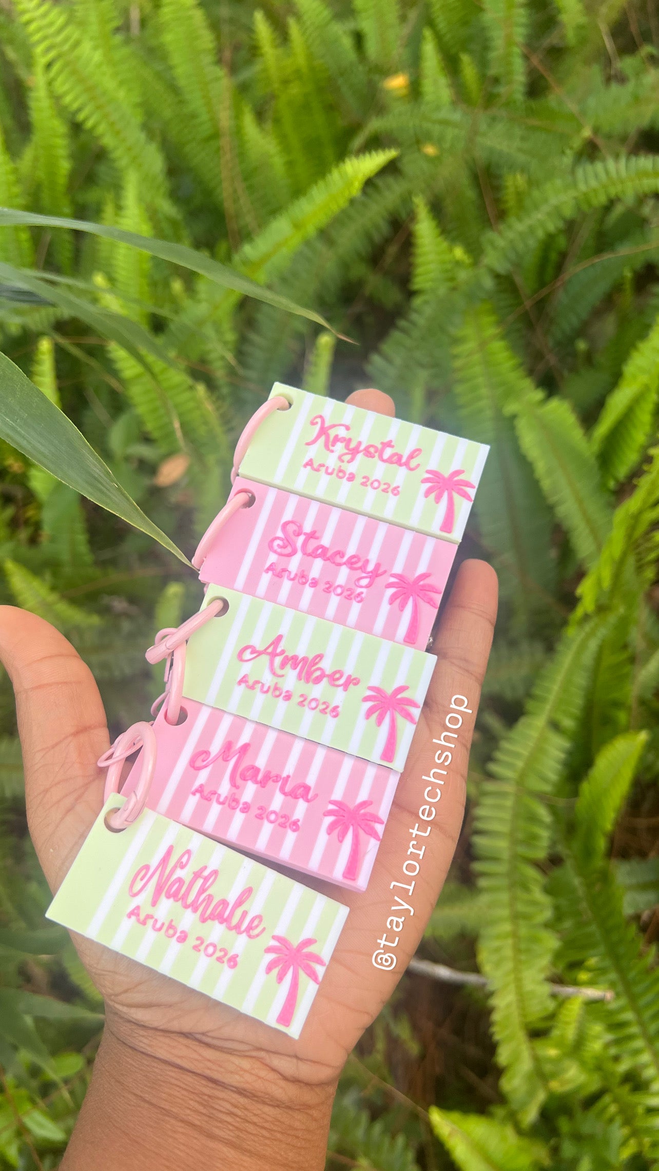 Custom Name Tag Keychain