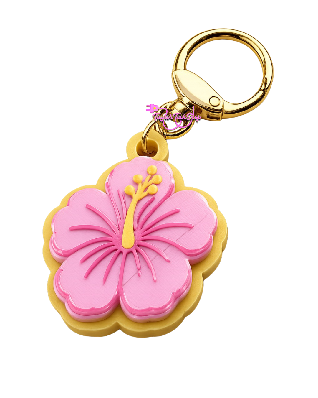 Hibiscus Keychain