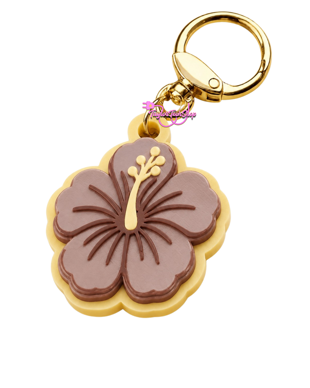 Hibiscus Keychain