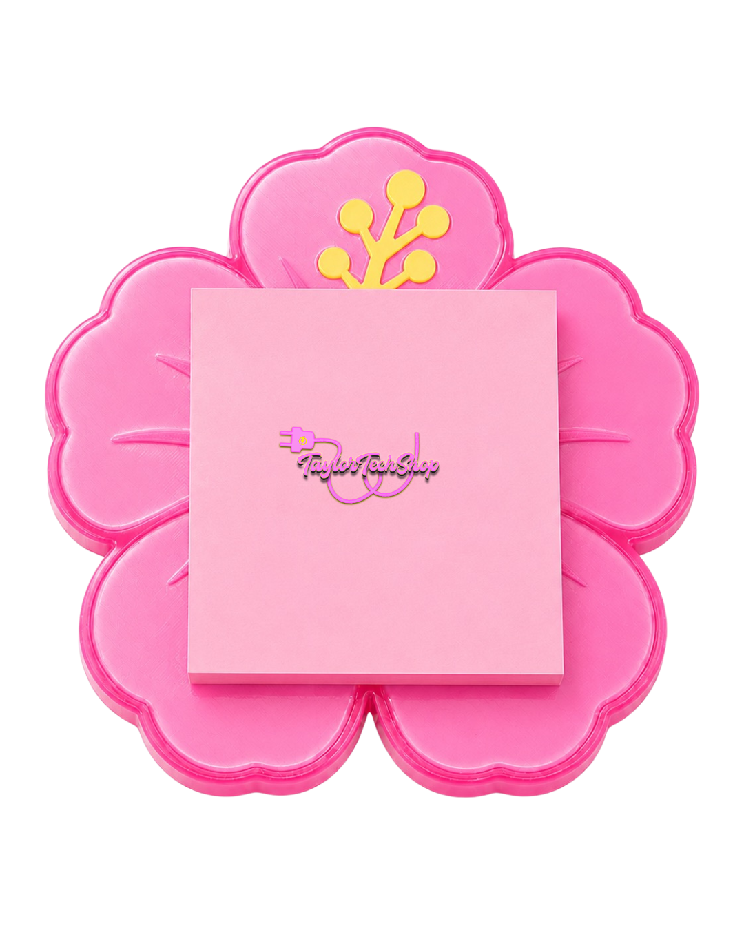 Hibiscus Sticky Note Holder
