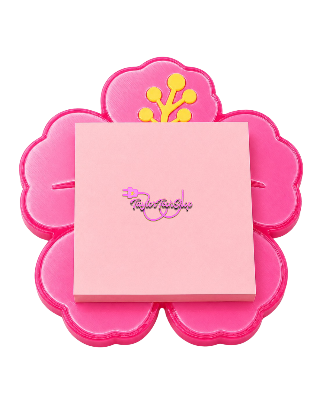 Hibiscus Sticky Note Holder