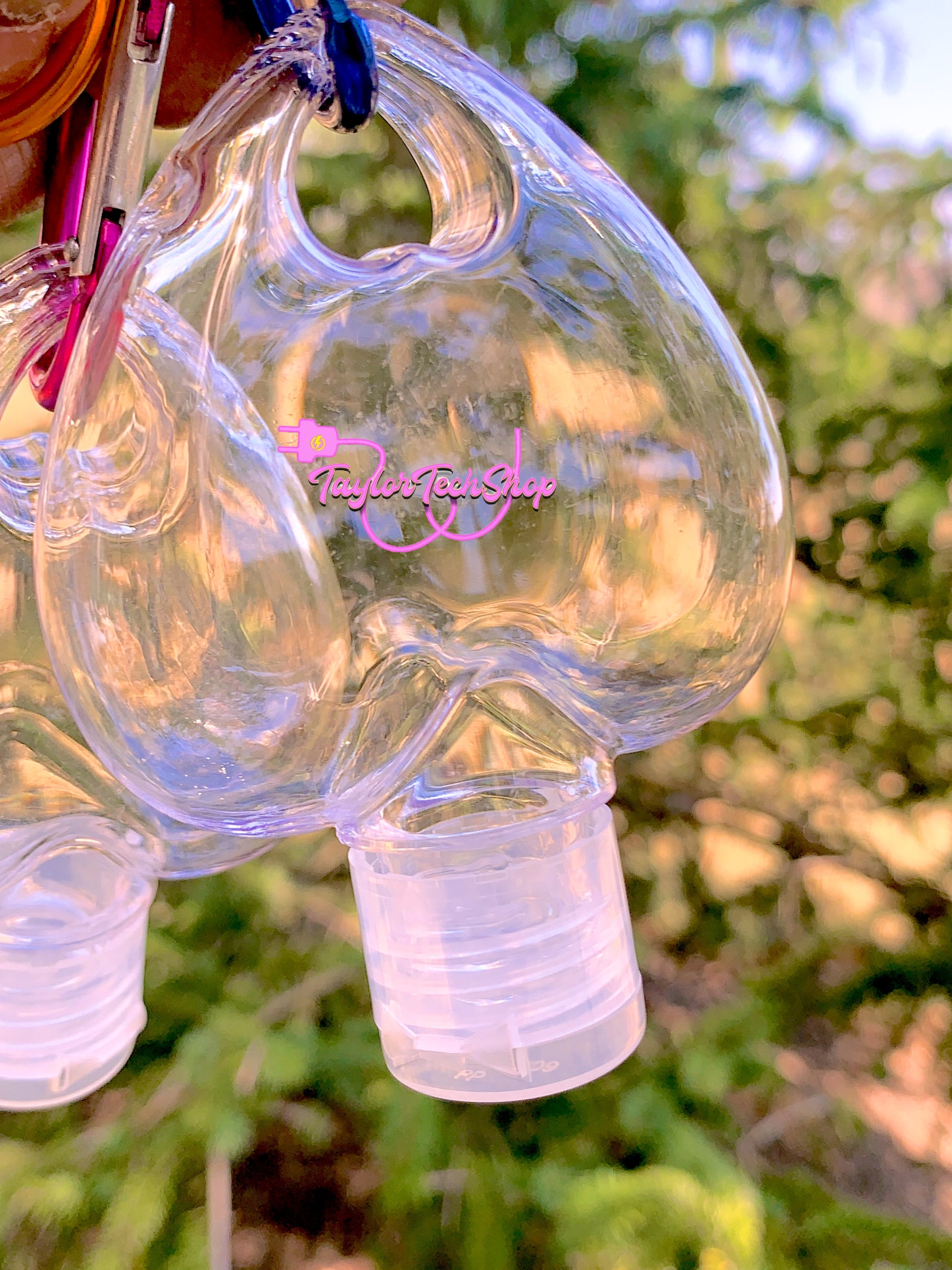 50 Hand Sanitizer Bottles(Heart Shaped) - TaylorTechShop LLC